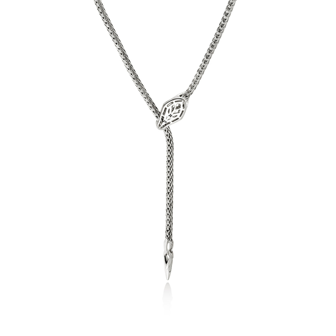Naga Pendant Necklace, Sterling Silver 2.5MM