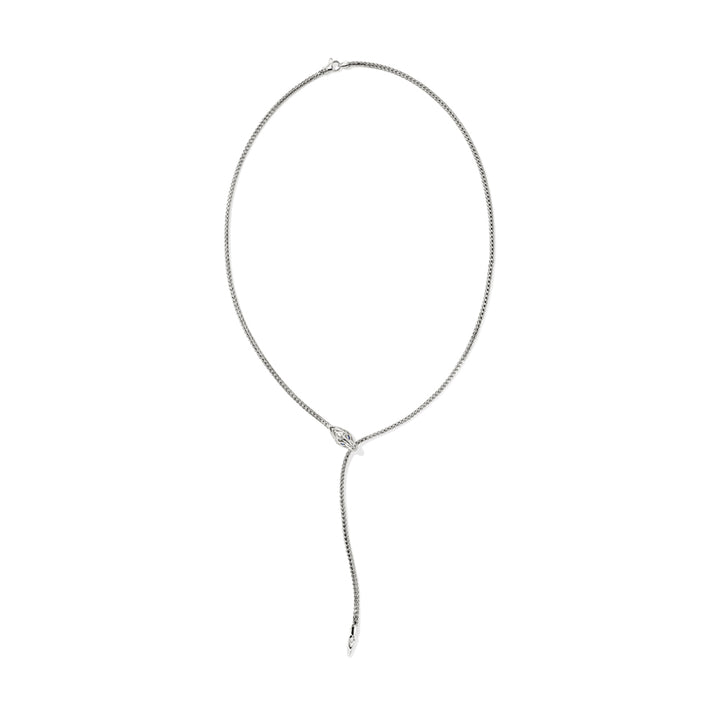 Naga Pendant Necklace, Sterling Silver 2.5MM