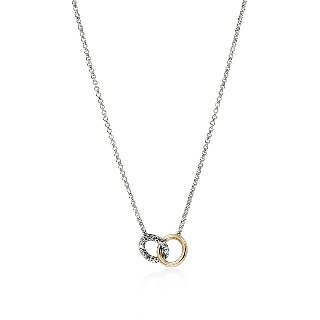 JH Essential Linked Necklace, Gold, Sterling Silver, 2MM