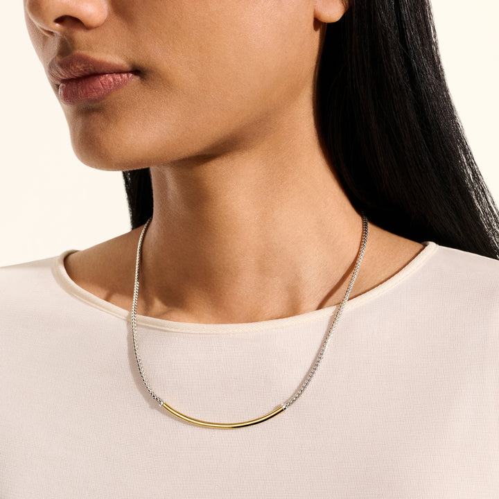 JH Essential Necklace, Gold, Sterling Silver, 2.5MM