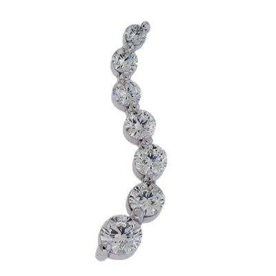 White Gold Journey Charm
