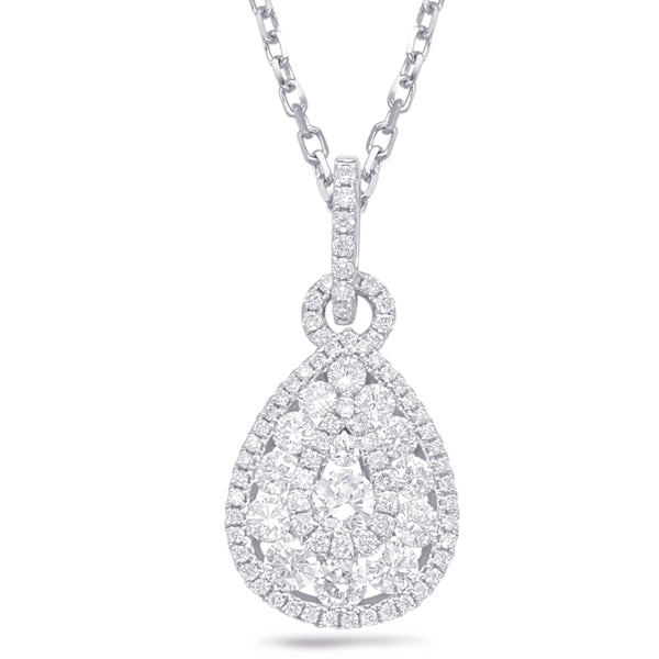 White Gold Diamond Pendant