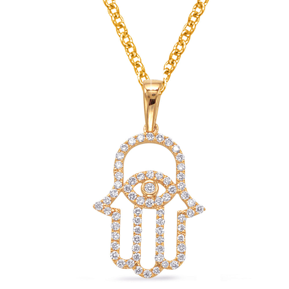 Yellow Gold Diamond Pendant