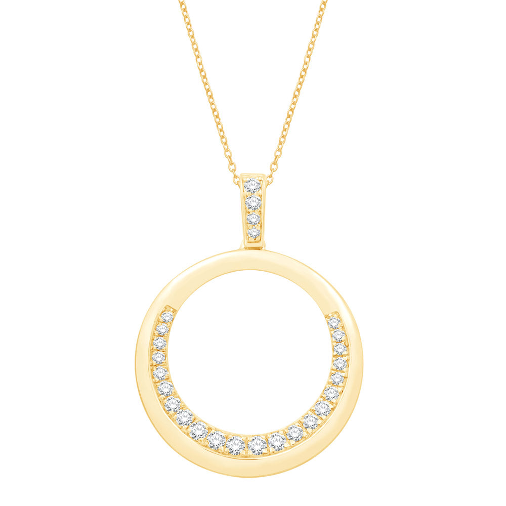 Yellow Gold Diamond Pendant