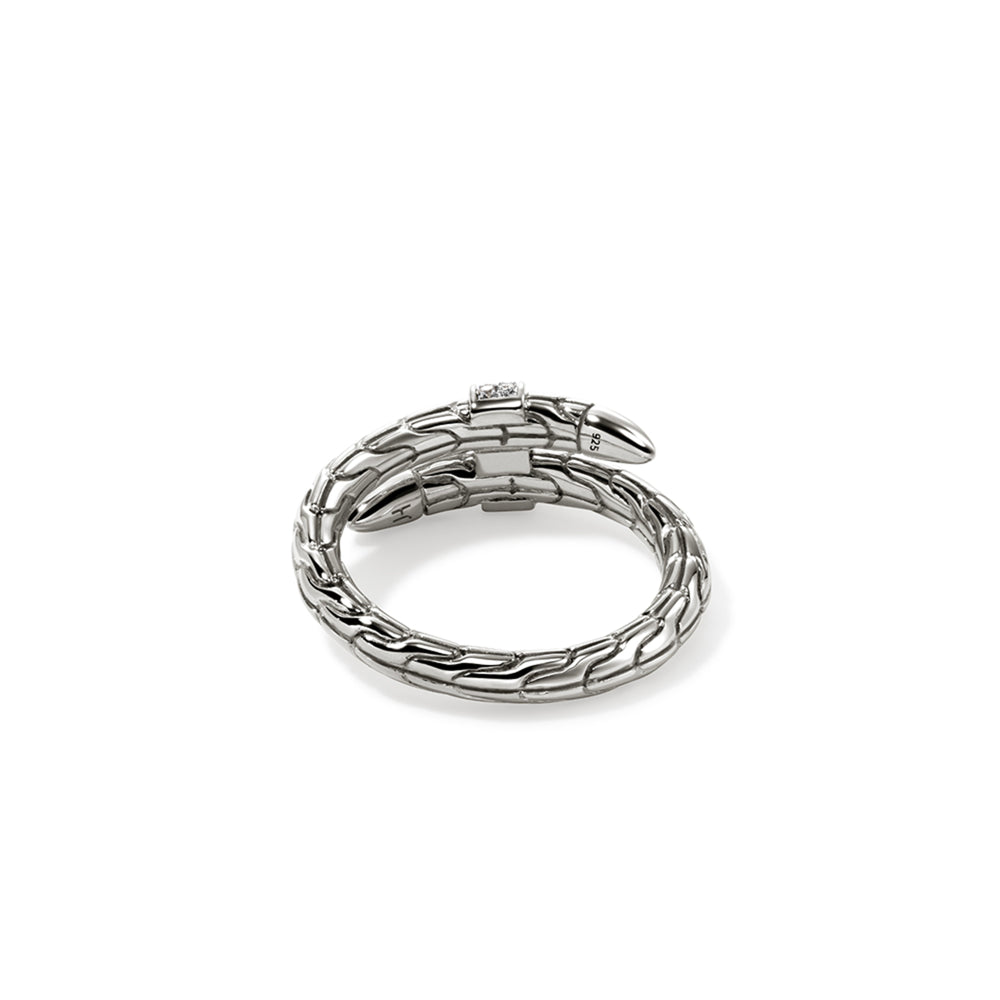 Spear Ring, Sterling Silver, Diamonds