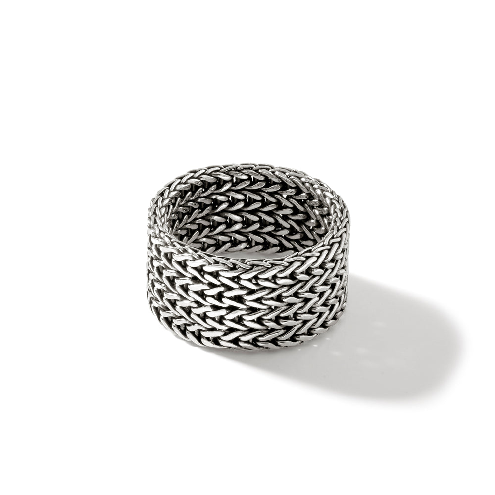 Icon Link Ring, Sterling Silver, 12MM