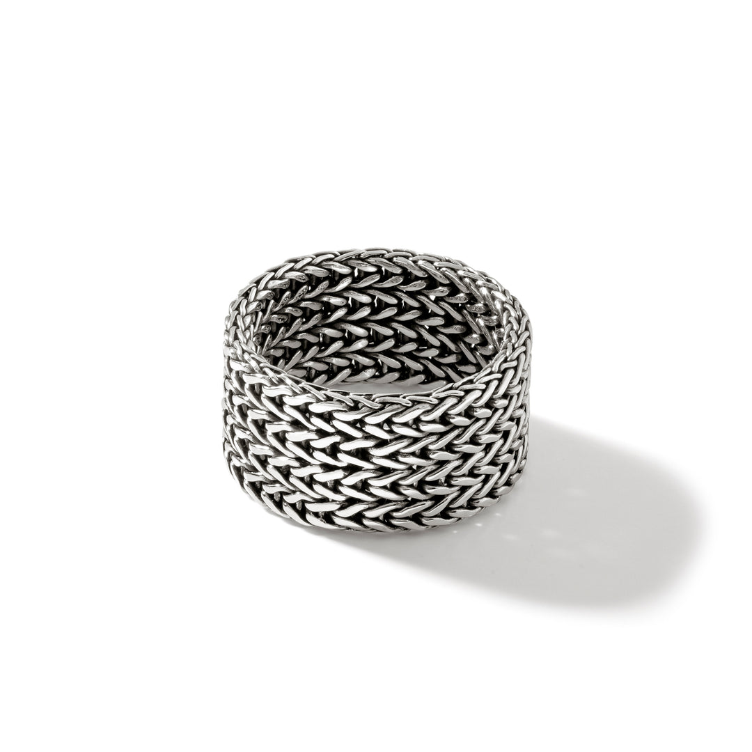 Icon Link Ring, Sterling Silver, 12MM