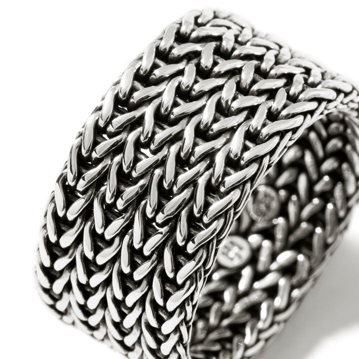 Icon Link Ring, Sterling Silver, 12MM