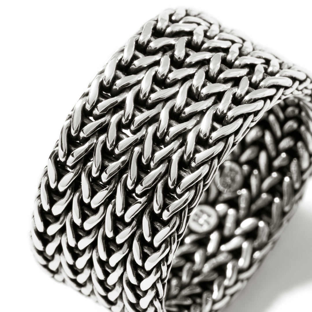 Icon Link Ring, Sterling Silver, 12MM