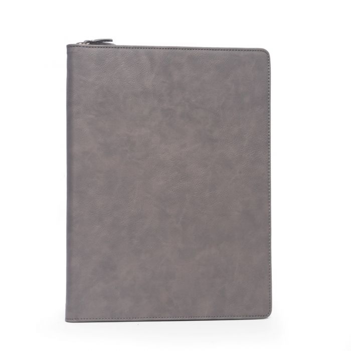 Portfolio with Zipper Closure in Grey