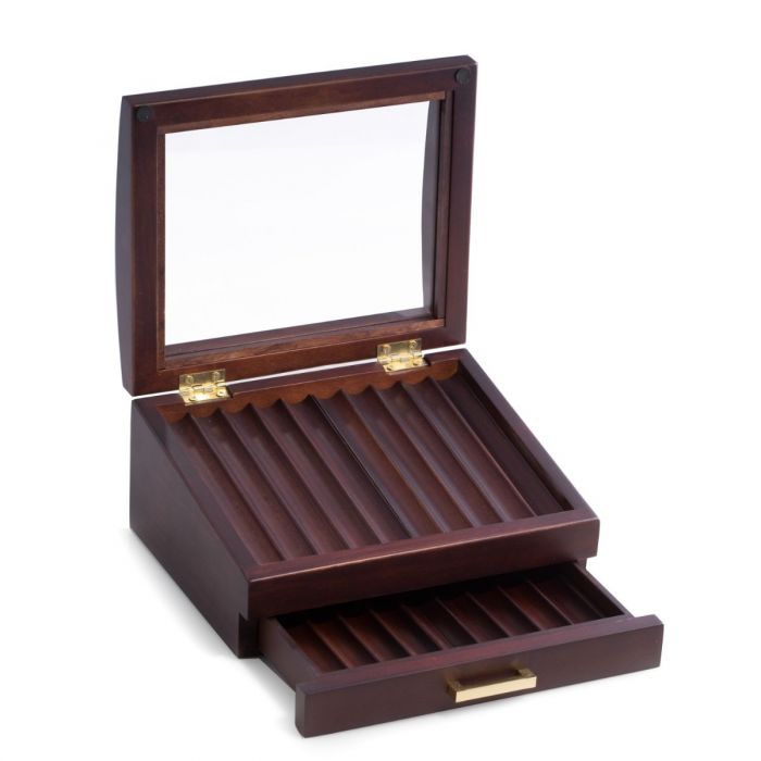 Walnut Wood 19 Pen Box