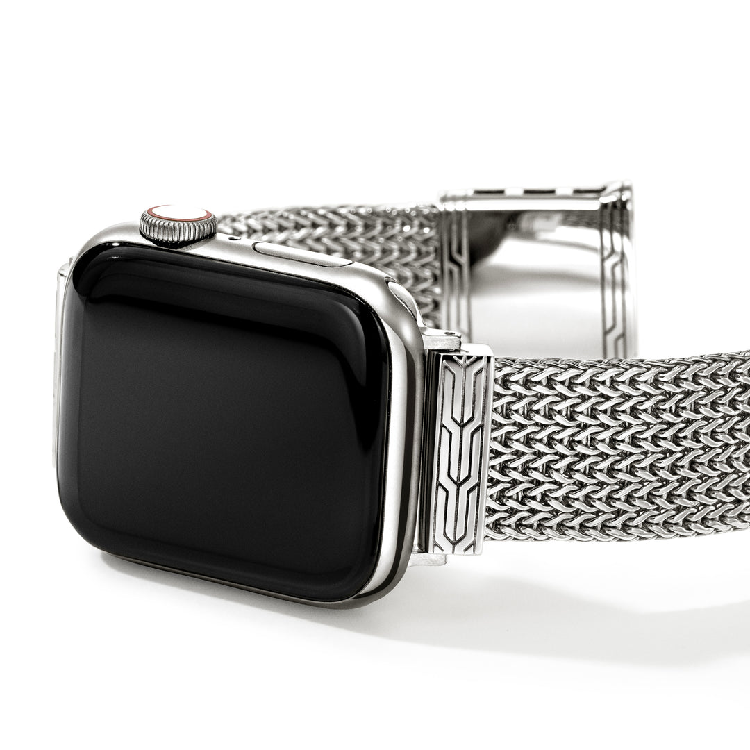 Smart Watch Strap, Sterling Silver, 18 MM