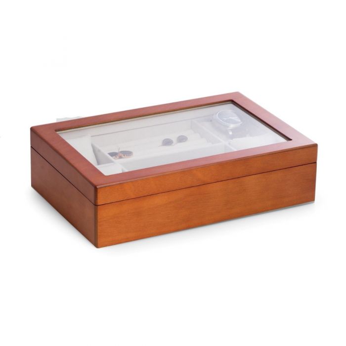 Cherry Wood Valet and Watch Box